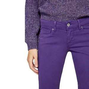 Nouveau design tendance, jeans en denim décontractés pour femmes, taille mi-haute, style vintage, multi-poches, 100% coton, séchage rapide - Product Image 4