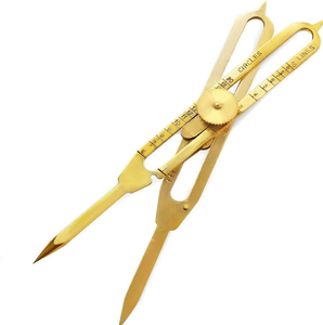 Diviseur d'artiste robuste en laiton, outil de mesure à motif droit, conçu pour les artistes et les architectes, à prix de gros. - Product Image 1