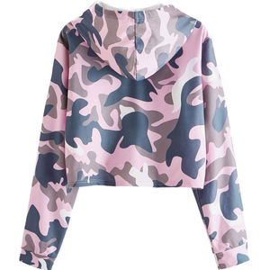 Sudaderas con Capucha Cortas para Mujer, Manga Larga, Personalizables, Tejidas para Invierno, Servicio OEM, Más Vendidas - Product Image 2