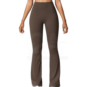 Leggings de sport pour femmes, longs, froncés à l'arrière, taille haute, pour la gym et le yoga, doux, extensibles, sans coutures - Product Image 2