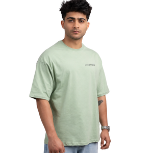 T-shirt Homme Oversize Col Rond Manches Courtes Épaules Tombantes Coupe Décontractée Streetwear Minimaliste Décontracté Vente en Gros Personnalisé T-shirt Tendance - Product Image 1