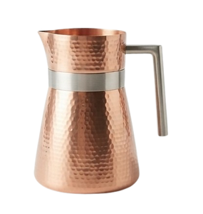 Carafe à thé glacé en acier à poignée, pichet en cuivre pour jus et bière, carafe à eau chaude et froide, best-seller - Product Image 1
