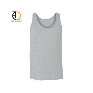 Débardeur côtelé blanc 100 % coton pour homme - Product Image 1