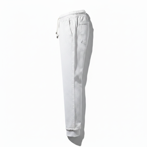 Pantalones Deportivos PRO ENTERPRISES para Hombre, Blancos, Estilo Urbano, Cintura Elástica, Tejido Grueso Elaborado con Expertitud, Premium - Product Image 2