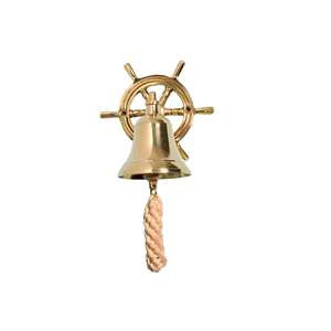 Campana de Barco Vintage de Latón para Montar en la Pared, Campana Náutica Marina Colgante para Decoración del Hogar u Oficina - Product Image 3