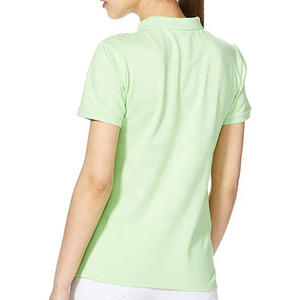 Chemises polo pour femmes de haute qualité, manches courtes, quatre boutons, chemises de golf, uniformes de bureau pour femmes, chemises unies à manches courtes - Product Image 2