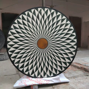 Handmade Marble Inlay Coffee <b>Table</b> Modern Eco-Friendly Pietra Dura Geometric Pattern Luxury Home Decor Supplier Export India - Product Image 1