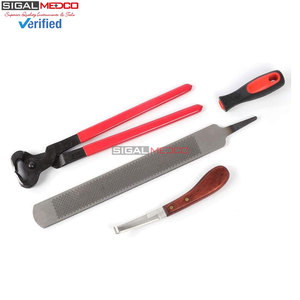 Professional Reusable Stainless Steel Veterinary Horse Hoof Trimming <b>Shears</b> 3-Piece Set Heavy-Duty Equine Farrier Hoof Nipper - Product Image 4