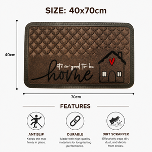 Tapete de Entrada de Polipropileno Estampado y Flocado de Primera Calidad HeartHome con Borde de Goma |   Tapete Antideslizante de Bienvenida para Entrada Interior |   Inicio - Product Image 4