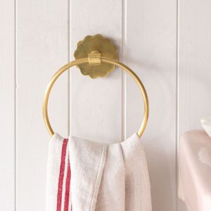 Anneau porte-serviettes circulaire élégant en aluminium, quincaillerie de salle de bain durable pour l'ameublement et l'utilisation à long terme dans l'immobilier et les locations. - Product Image 6