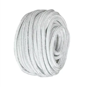 Cordon en fibre céramique isolant thermique et ignifuge, scellant tressé en fibre de verre résistant à la chaleur, fabriqué à partir de fibre de verre - Product Image 1
