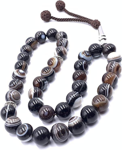 Perles de prière islamiques en corne naturelle de haute qualité, faites à la main, avec une texture réaliste, pour la prière et la méditation musulmanes, cadeau idéal. - Product Image 2