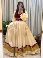 Robe afghane décontractée pour femme avec logo personnalisé, broderie artisanale et patchwork de pièces de monnaie anciennes, style Kuchi afghan pour adultes