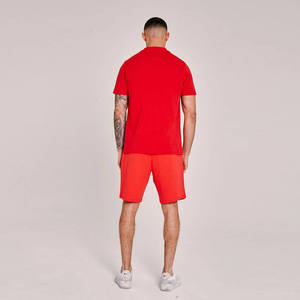 Ensemble de survêtement en coton à manches courtes pour homme, personnalisé OEM, été, deux pièces, t-shirt et short - Product Image 5
