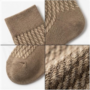 Crew <b>Socks</b> Argyle Pattern Breathable Knitted for Adults Autumn Casual Wear - Product Image 4
