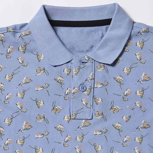 Chemises pour hommes avec logo personnalisé, mélange polyester/coton, jersey à manches courtes, anti-plis, doux, respirant, décontracté, business - Product Image 5