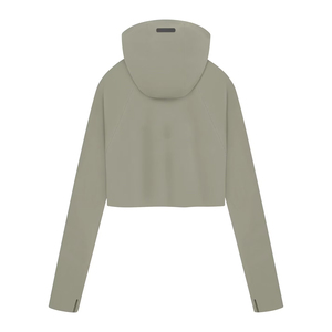 Custom Design Winter Warm Women's <b>Crop</b> <b>Top</b> <b>Hoodies</b> Gray Color Regular Length Outdoor Custom Size Ladies <b>Crop</b> <b>Top</b> <b>Hoodies</b> - Product Image 2