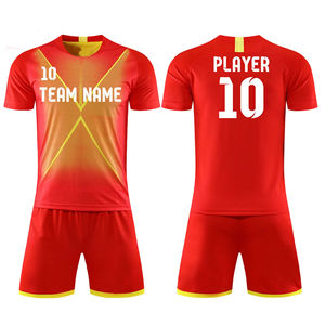 Conjunto de Uniforme de Fútbol Personalizable - Manga Corta 100% Algodón de Secado Rápido Unisex para Adultos - Product Image 1