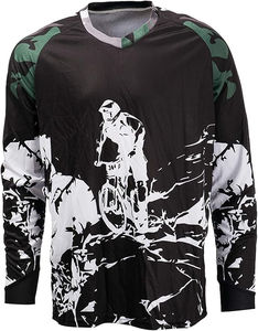 Camisetas de Motocross Personalizadas de Manga Larga para Equipo de Descenso, Anti-UV, % Poliéster, Unisex - Product Image 1