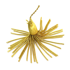 Customized <b>Gold</b> Bullion Tassel For Ceremonial Uniform Decorations <b>Gold</b> Bullion Metallic Tassels - Product Image 1