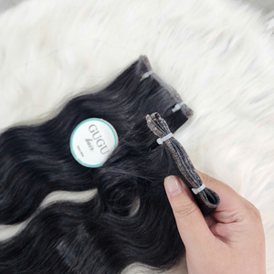 ผมต่อเวียดนาม Genius Wavy แท้ 100% สีธรรมชาติ นุ่มสลวย ไม่พันกัน คุณภาพดับเบิ้ลดรอน ราคาโรงงาน - Product Image 1