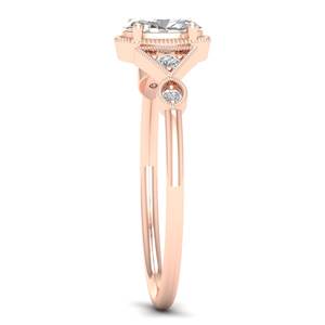 Anillo de Compromiso de Plata de Ley 925 REYES en Oferta, Corte Ovalado de 0.56 Quilates, Moissanita, Joyería Personalizada para Mujer - Product Image 3