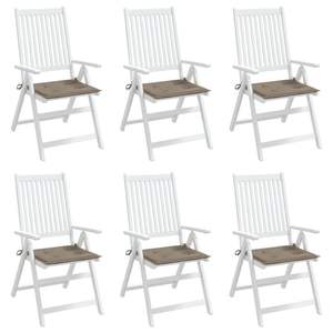 Juego de 6 cojines para sillas de exterior color taupe - Product Image 4