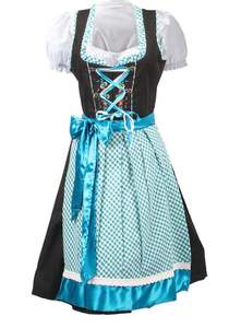 Robe traditionnelle bavaroise Dirndl, tenue allemande Trachten pour l'Oktoberfest, costume folklorique alpin pour femmes - Product Image 2
