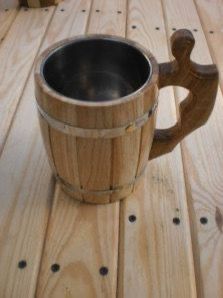 Chope à bière avec poignée en acier - Product Image 6