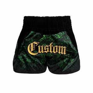 BIGWOOD SPORTS Vente en gros de shorts de boxe MMA avec logo sur le devant, 100% polyester, durables, service OEM - Product Image 1