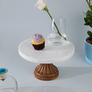 Marble <b>Cake</b> <b>Stand</b> Buffet Dessert <b>Stand</b> Party Buffet Dessert <b>Stand</b> Decoration Acacia Wood Cup <b>Cake</b> <b>Stand</b> - Product Image 3