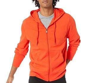 Sudadera con Capucha Amarilla para Hombre, con Cierre, de Forro Polar, Color Sólido, Corte Regular, para Otoño - Product Image 2