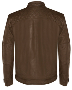 Veste en cuir véritable noire élégante pour hommes, imperméable et respirante, logo personnalisé et fermeture éclair, toutes tailles, hiver, marque privée - Product Image 2