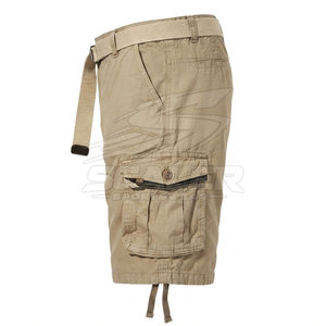 Shorts cargo en coton solide de haute qualité pour hommes, design personnalisé, décontractés, pour les voyages, la randonnée, la pêche, le camping, les activités quotidiennes, séchage rapide - Product Image 4