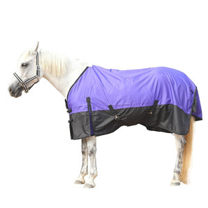 Couvertures lourdes respirantes en toile/polaire pour chevaux, chaudes pour l'hiver, avec doublure chaude, pour concours et protection équine - Product Image 1