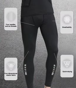 Custom Design Stretchable Fabric <b>Men's</b> Leggings Custom Color Full Length Running Compression Gym <b>Yoga</b> <b>Pants</b> - Product Image 6