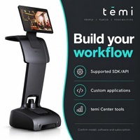 Робот-помощник Temi Temi S1 с искусственным интеллектом, полностью автоматический, с 13,3-дюймовым сенсорным экраном, управляемый через приложение, программируемый