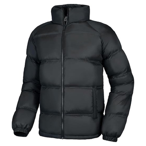 Manteau d'hiver pour homme, épais, résistant à l'eau, avec capuche amovible, veste matelassée, résistant au vent, service OEM, coque en nylon lavée - Product Image 4