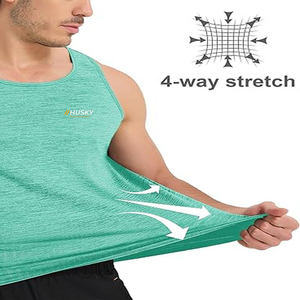 Ropa Deportiva Personalizada de Talla Grande, Tejida en Algodón y Elastano, de Secado Rápido, para Gimnasio, Fitness, Entrenamiento Atlético, Musculación - Product Image 6