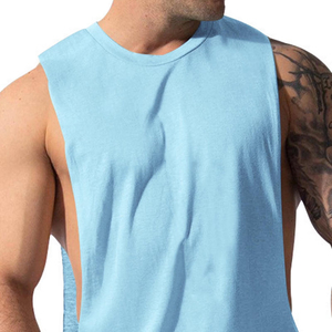 Men muscle fit workout performanceKnitted V-NECK Men's Tank Tops Men Gym <b>Stringer</b> Tank Tops Deep Cut Bodybuilding <b>Vest</b> - Product Image 5