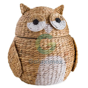 Woven Water Hyacinth Kid Storage <b>Baskets</b> <b>Wicker</b> Kids Laundry <b>Basket</b> Laundry Hamper for Children Back to School Year - Product Image 4