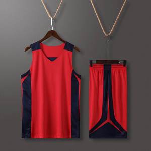 Custom Basketball Team Uniforms V Neck Sleeveless Jersey with Matching <b>Shorts</b> for Men <b>Women</b> - Product Image 3
