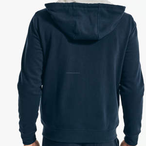 Sweat à capuche zippé élégant pour homme, en tissu polaire léger et doux, avec impression en relief, anti-rétrécissement, idéal pour le quotidien et les couches multiples par temps frais - Product Image 6