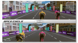 Système de jeu de cyclisme commercial Eshark, jeu multijoueur, vélo de fitness amusant - Product Image 6