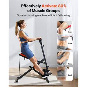 Système de musculation à domicile facile à installer, machine d'entraînement des fessiers pliable, 2 bandes de résistance haute résistance, noir, pour exercices de squat profond et d'entraînement à la rame - Product Image 2