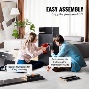 Organizador de Pared para Salón de Belleza con 3 Soportes, Espejo y Almacenamiento de Doble Puerta, Cajón Individual, Negro, para Peluqueros - Product Image 6