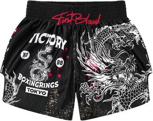 Pantalones Cortos de Muay Thai Unisex para Adultos, Secado Rápido, Ligeros, 100% Poliéster, Estampado por Sublimación, Tela de 160g, Ropa de Artes Marciales - Product Image 1