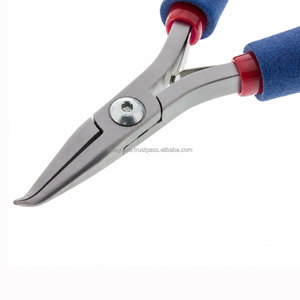 Alicates de punta fina curvada Tronex de alta calidad para microsoldadores, punta larga curvada para soldadura de joyería permanente - Product Image 4