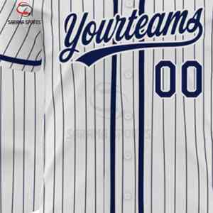 Camiseta Deportiva de Béisbol Personalizada de Moda, Diseño con Cuello en V, Impresión por Transferencia de Calor, Ropa Deportiva, Fabricante de Camisetas de Béisbol - Product Image 3