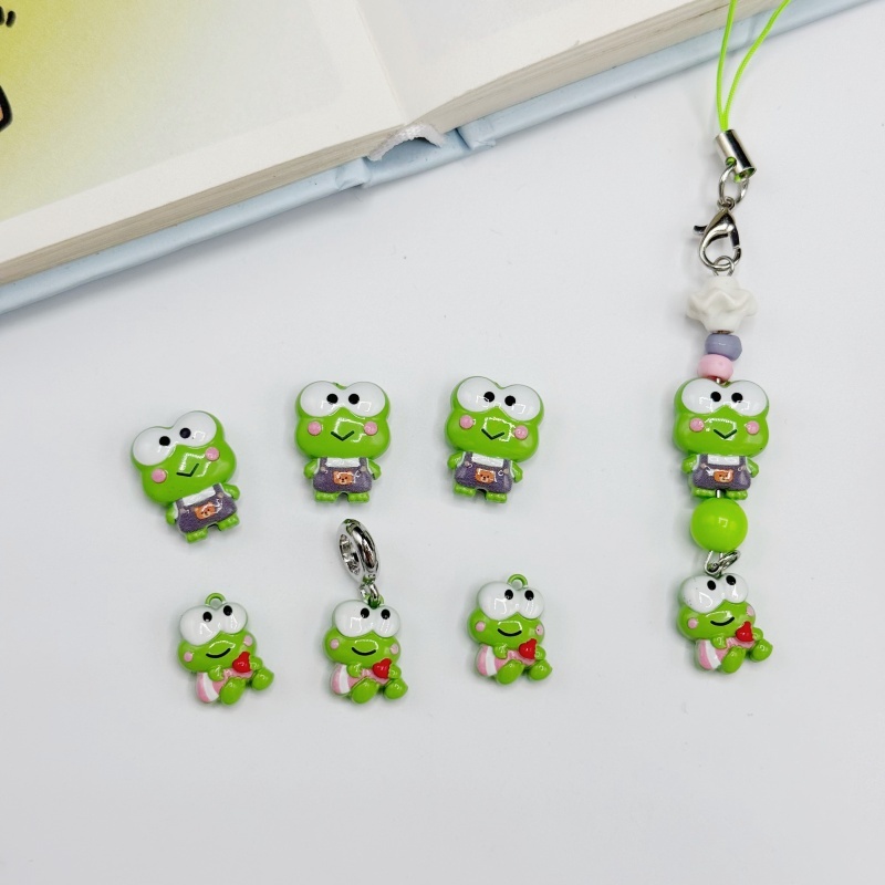 Diy <strong>Accessories</strong> Cute Cartoon <strong>Frog</strong> Alloy Beads Charms for Bracelet Phone Chain Keychain Making